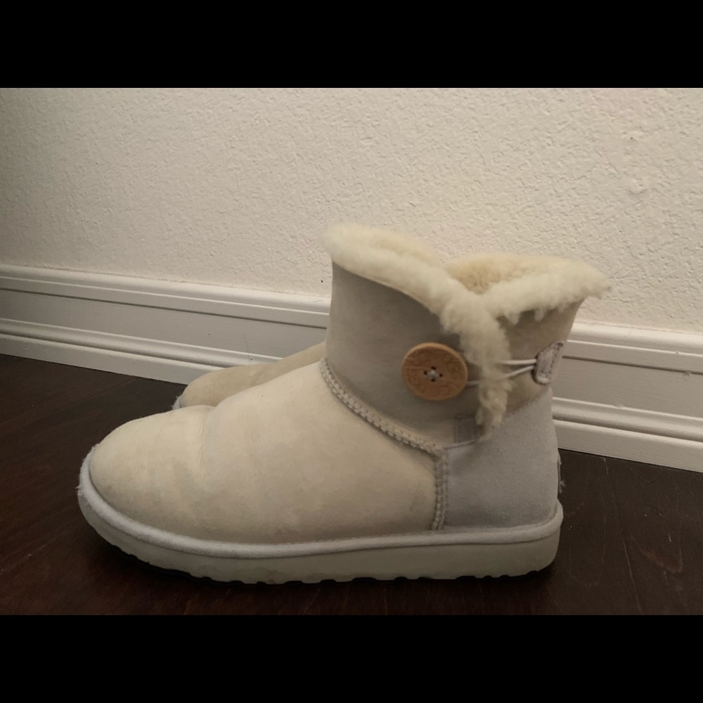 UGG Mini Bailey Button II Genuine Shearling Boot